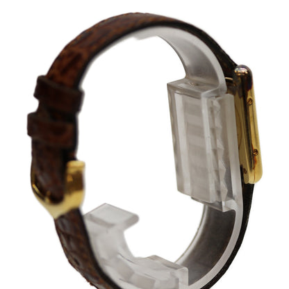 Cartier カルティエ 82-95年 925 ﾏｽﾄﾀﾝｸｳﾞｪﾙﾒｲﾕSM ﾛｰﾏｱｲﾎﾞﾘｰ文字盤 QZ 革 腕時計