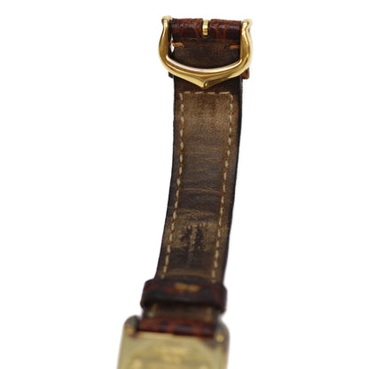Cartier カルティエ 82-95年 925 ﾏｽﾄﾀﾝｸｳﾞｪﾙﾒｲﾕSM ﾛｰﾏｱｲﾎﾞﾘｰ文字盤 QZ 革 腕時計