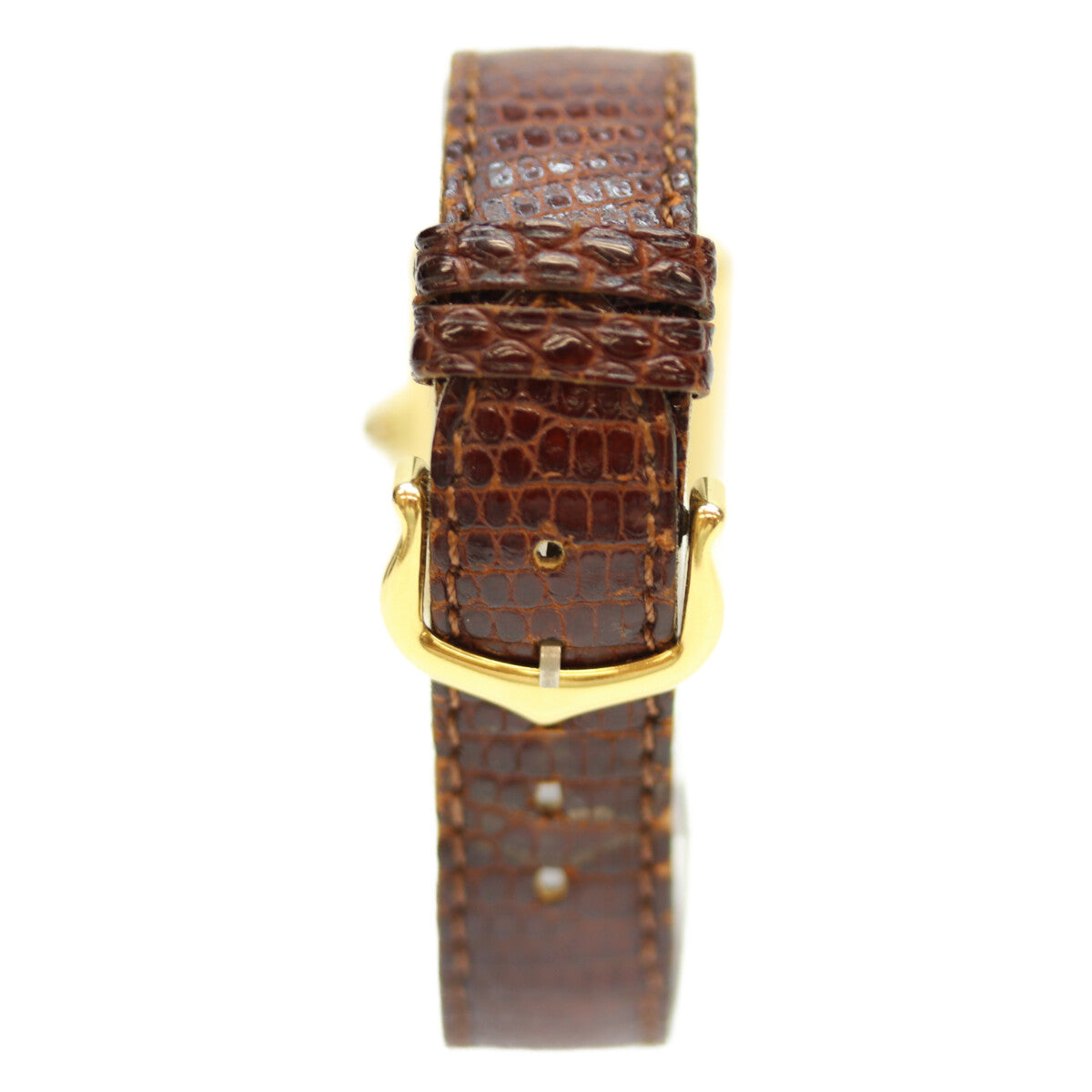 Cartier カルティエ 76-81年 925 ﾏｽﾄﾀﾝｸｳﾞｪﾙﾒｲﾕSM ﾛｰﾏｱｲﾎﾞﾘｰ文字盤 手巻き 革 腕時計