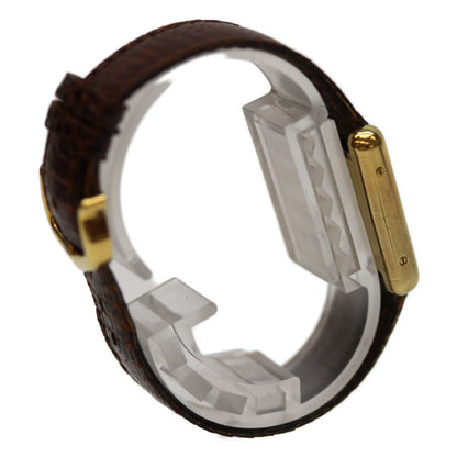 Cartier カルティエ 76-81年 925 ﾏｽﾄﾀﾝｸｳﾞｪﾙﾒｲﾕSM ﾛｰﾏｱｲﾎﾞﾘｰ文字盤 手巻き 革 腕時計