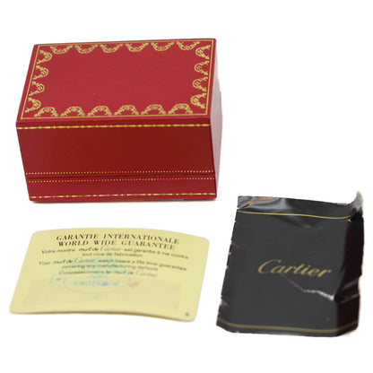 Cartier カルティエ 76-81年 925 ﾏｽﾄﾀﾝｸｳﾞｪﾙﾒｲﾕSM ﾛｰﾏｱｲﾎﾞﾘｰ文字盤 手巻き 革 腕時計