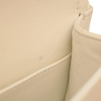 CHANEL シャネル 11番 A01112 白 ﾗﾑ ｼﾙﾊﾞｰ金具 Wﾌﾗｯﾌﾟ ﾏﾄﾗｯｾ25 ショルダーバッグ