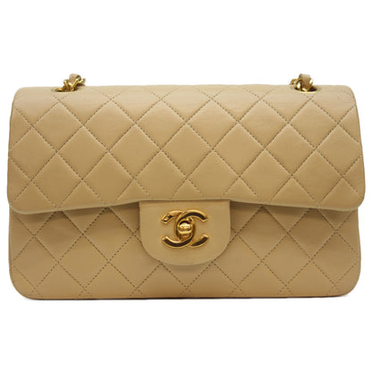 CHANEL シャネル 1番台 A01113 ﾍﾞｰｼﾞｭ G金具 ﾗﾑ Wﾌﾗｯﾌﾟ ﾏﾄﾗｯｾ23ｽﾓｰﾙ ショルダーバッグ