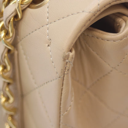 CHANEL シャネル 1番台 A01113 ﾍﾞｰｼﾞｭ G金具 ﾗﾑ Wﾌﾗｯﾌﾟ ﾏﾄﾗｯｾ23ｽﾓｰﾙ ショルダーバッグ