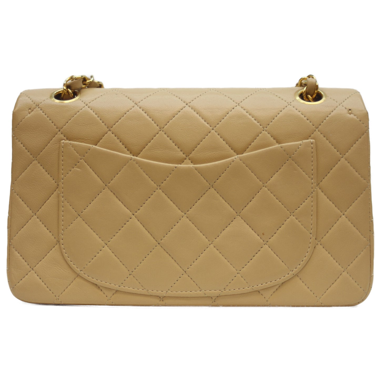 CHANEL シャネル 1番台 A01113 ﾍﾞｰｼﾞｭ G金具 ﾗﾑ Wﾌﾗｯﾌﾟ ﾏﾄﾗｯｾ23ｽﾓｰﾙ ショルダーバッグ