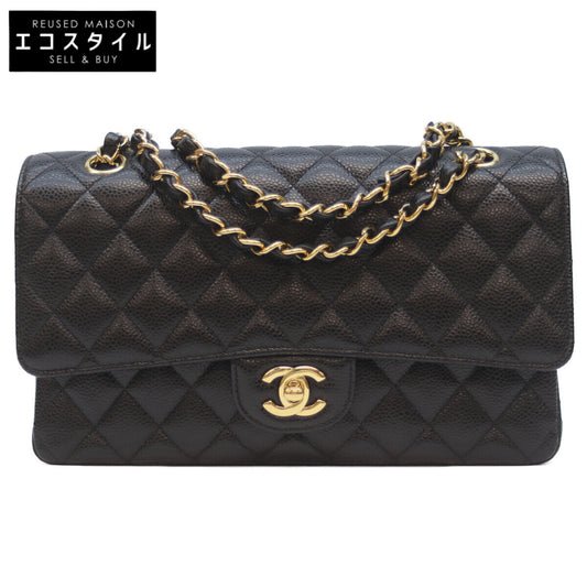 CHANEL シャネル 29番 A01112 黒 ｷｬﾋﾞｱ G金具 Wﾌﾗｯﾌﾟ ﾏﾄﾗｯｾ25 ショルダーバッグ