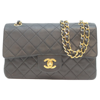 CHANEL シャネル 1番 A01113 黒 ﾗﾑ G金具 Wﾌﾗｯﾌﾟ ﾏﾄﾗｯｾ23 ショルダーバッグ