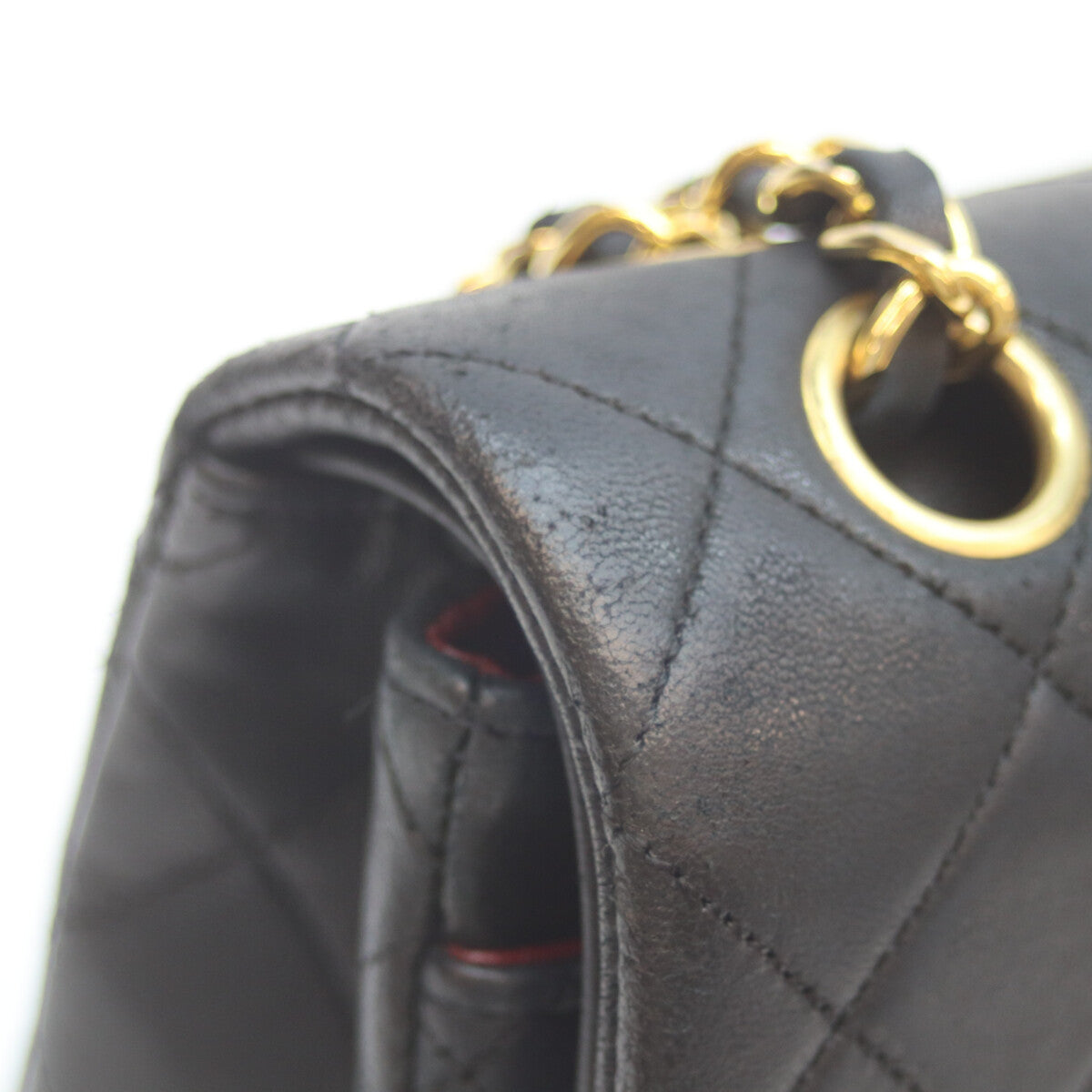 CHANEL シャネル 1番 A01113 黒 ﾗﾑ G金具 Wﾌﾗｯﾌﾟ ﾏﾄﾗｯｾ23 ショルダーバッグ