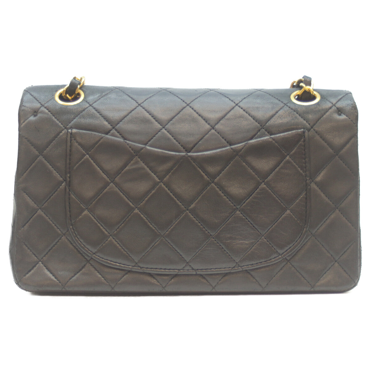 CHANEL シャネル 1番 A01113 黒 ﾗﾑ G金具 Wﾌﾗｯﾌﾟ ﾏﾄﾗｯｾ23 ショルダーバッグ