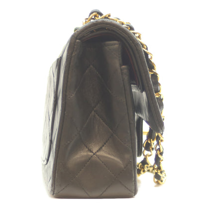 CHANEL シャネル 1番 A01113 黒 ﾗﾑ G金具 Wﾌﾗｯﾌﾟ ﾏﾄﾗｯｾ23 ショルダーバッグ