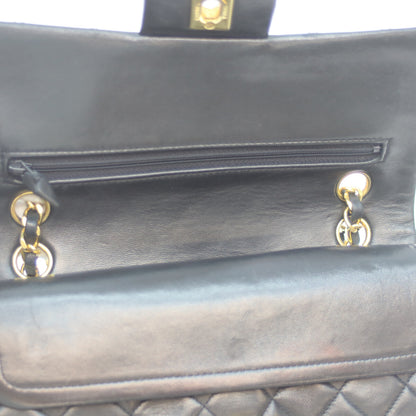 CHANEL シャネル 1番 A01113 黒 ﾗﾑ G金具 Wﾌﾗｯﾌﾟ ﾏﾄﾗｯｾ23 ショルダーバッグ