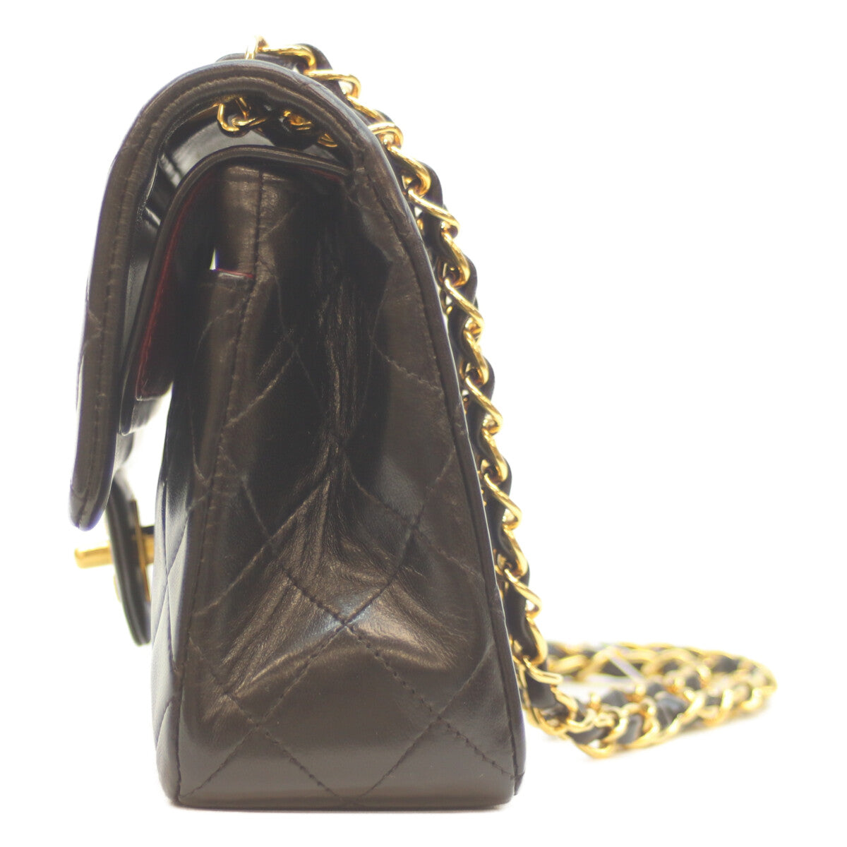 CHANEL シャネル 2番 A01113 黒 ﾗﾑ G金具 Wﾌﾗｯﾌﾟ ﾏﾄﾗｯｾ23 ショルダーバッグ