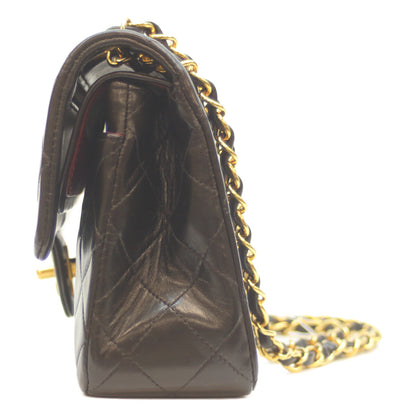 CHANEL シャネル 2番 A01113 黒 ﾗﾑ G金具 Wﾌﾗｯﾌﾟ ﾏﾄﾗｯｾ23 ショルダーバッグ