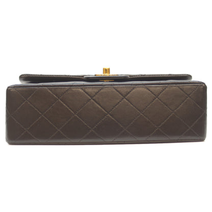 CHANEL シャネル 2番 A01113 黒 ﾗﾑ G金具 Wﾌﾗｯﾌﾟ ﾏﾄﾗｯｾ23 ショルダーバッグ