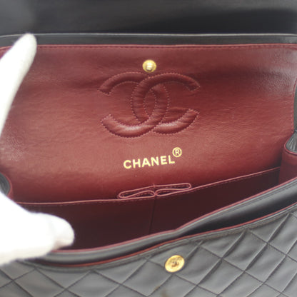 CHANEL シャネル 2番 A01113 黒 ﾗﾑ G金具 Wﾌﾗｯﾌﾟ ﾏﾄﾗｯｾ23 ショルダーバッグ