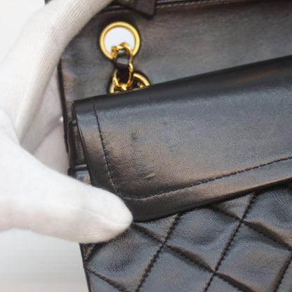 CHANEL シャネル 2番 A01113 黒 ﾗﾑ G金具 Wﾌﾗｯﾌﾟ ﾏﾄﾗｯｾ23 ショルダーバッグ