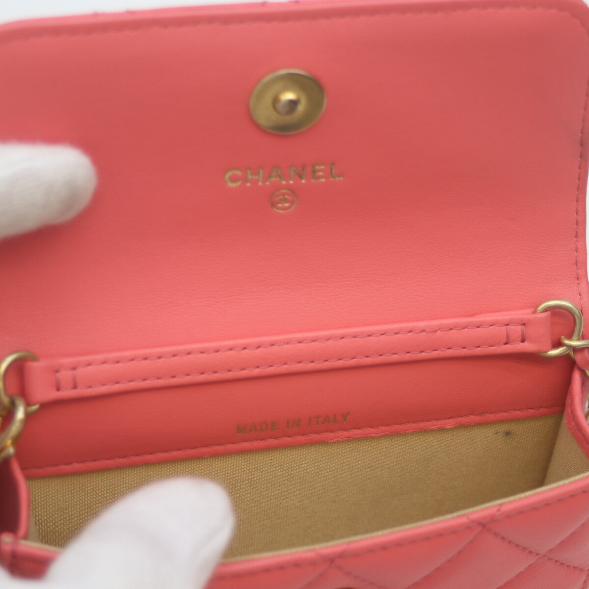 CHANEL シャネル 30番 AP1628 ﾋﾟﾝｸ ﾗﾑ G金具 ｺｺﾎﾞｰﾙ ﾁｪｰﾝﾎﾟｼｪｯﾄ ｸﾗｯﾁ ﾐﾆﾊﾞｯｸﾞ ウエストバッグ