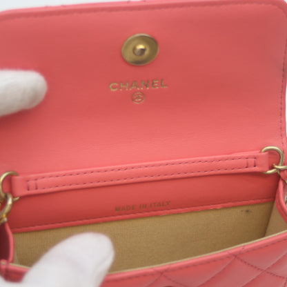 CHANEL シャネル 30番 AP1628 ﾋﾟﾝｸ ﾗﾑ G金具 ｺｺﾎﾞｰﾙ ﾁｪｰﾝﾎﾟｼｪｯﾄ ｸﾗｯﾁ ﾐﾆﾊﾞｯｸﾞ ウエストバッグ