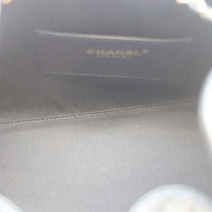 CHANEL シャネル 25SS AS5293 黒 ｷｬﾋﾞｱ ｸﾞﾚｲﾝﾄﾞｶｰﾌｽｷﾝ G金具 ｼｬﾈﾙ25ｽﾓｰﾙ ショルダーバッグ