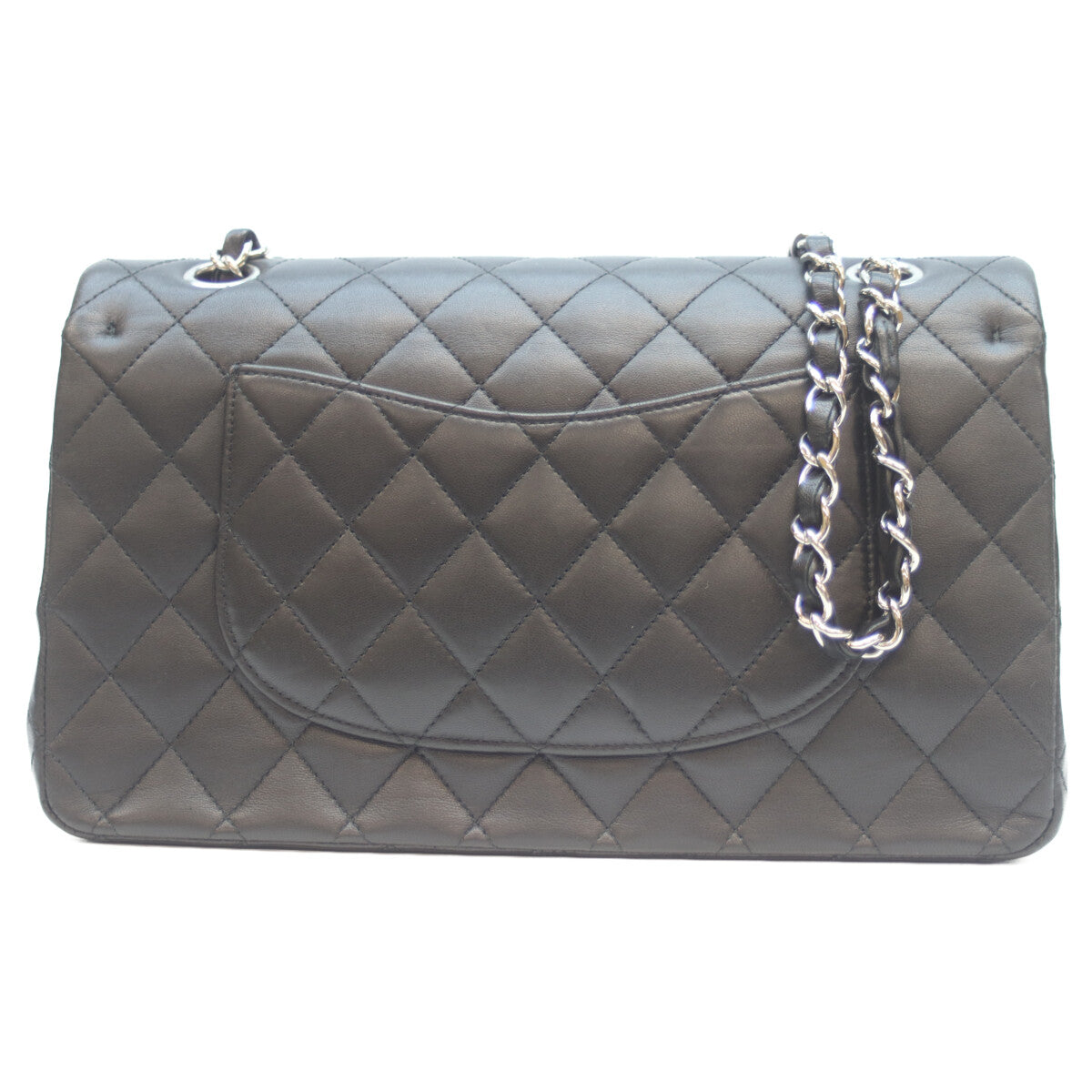 CHANEL シャネル A01112 14番 黒 ﾗﾑ ｼﾙﾊﾞｰ金具 Wﾌﾗｯﾌﾟ ﾏﾄﾗｯｾ25 ショルダーバッグ