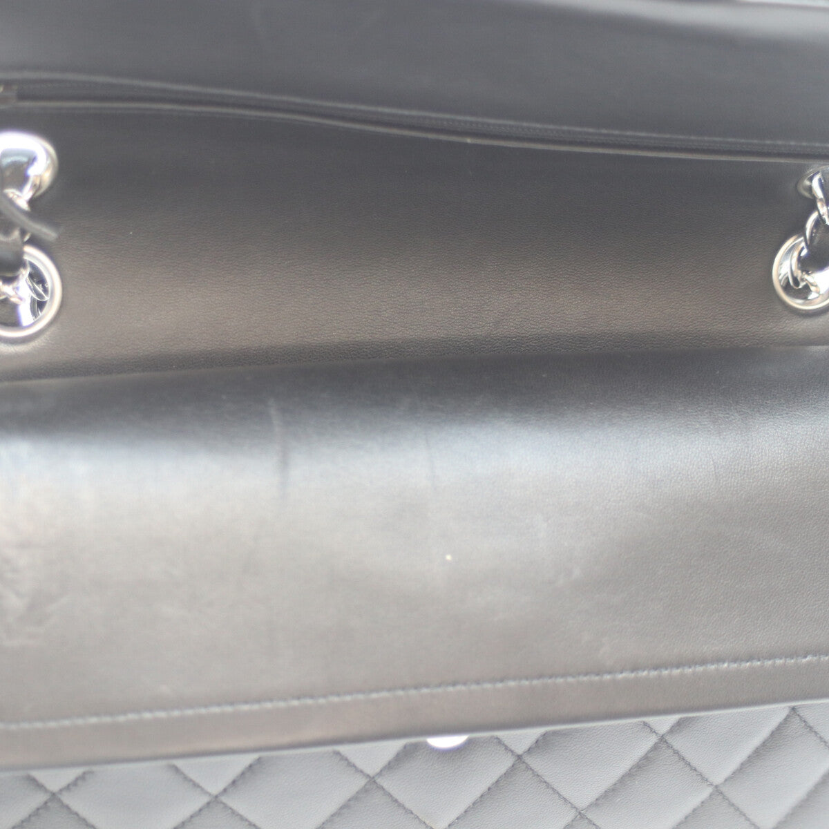 CHANEL シャネル A01112 14番 黒 ﾗﾑ ｼﾙﾊﾞｰ金具 Wﾌﾗｯﾌﾟ ﾏﾄﾗｯｾ25 ショルダーバッグ