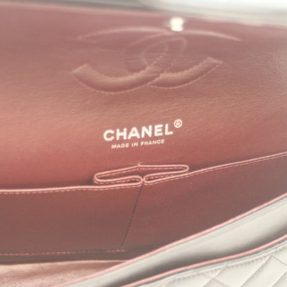 CHANEL シャネル A01112 14番 黒 ﾗﾑ ｼﾙﾊﾞｰ金具 Wﾌﾗｯﾌﾟ ﾏﾄﾗｯｾ25 ショルダーバッグ