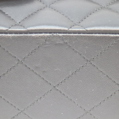 CHANEL シャネル A01112 14番 黒 ﾗﾑ ｼﾙﾊﾞｰ金具 Wﾌﾗｯﾌﾟ ﾏﾄﾗｯｾ25 ショルダーバッグ