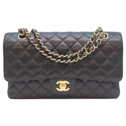 CHANEL シャネル 23番 A01112 黒 ｷｬﾋﾞｱ G金具 ﾏﾄﾗｯｾ25 ショルダーバッグ