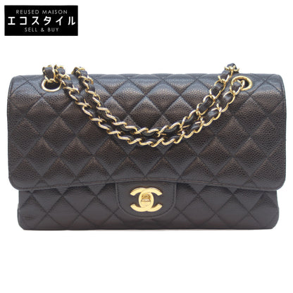 CHANEL シャネル 23番 A01112 黒 ｷｬﾋﾞｱ G金具 ﾏﾄﾗｯｾ25 ショルダーバッグ
