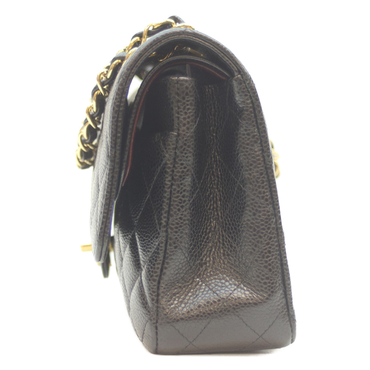 CHANEL シャネル 23番 A01112 黒 ｷｬﾋﾞｱ G金具 ﾏﾄﾗｯｾ25 ショルダーバッグ