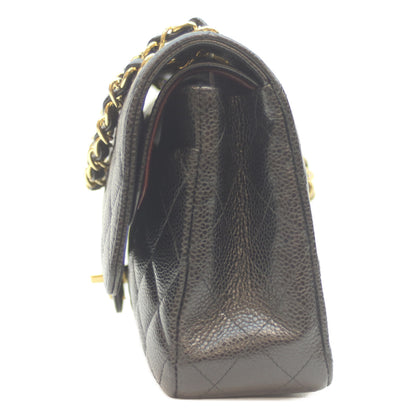 CHANEL シャネル 23番 A01112 黒 ｷｬﾋﾞｱ G金具 ﾏﾄﾗｯｾ25 ショルダーバッグ