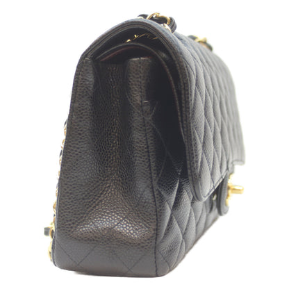 CHANEL シャネル 23番 A01112 黒 ｷｬﾋﾞｱ G金具 ﾏﾄﾗｯｾ25 ショルダーバッグ