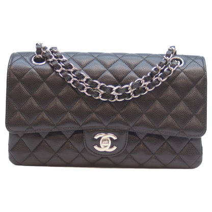 CHANEL シャネル 21番 A01112 黒 ｷｬﾋﾞｱ ｼﾙﾊﾞｰ金具 ﾏﾄﾗｯｾ25 ショルダーバッグ