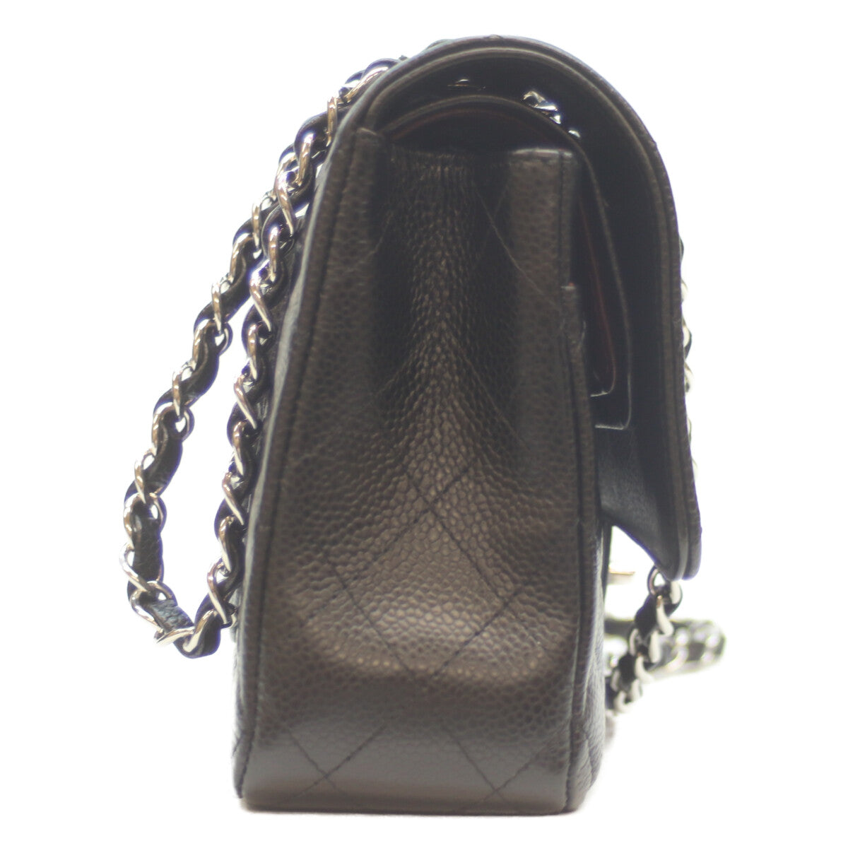CHANEL シャネル 21番 A01112 黒 ｷｬﾋﾞｱ ｼﾙﾊﾞｰ金具 ﾏﾄﾗｯｾ25 ショルダーバッグ