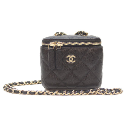 CHANEL シャネル 32番 AP2158 黒 ｷｬﾋﾞｱ G金具 ﾐﾆﾊﾞﾆﾃｨｼｮﾙﾀﾞｰ ショルダーバッグ