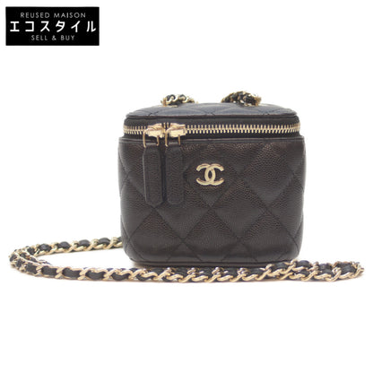 CHANEL シャネル 32番 AP2158 黒 ｷｬﾋﾞｱ G金具 ﾐﾆﾊﾞﾆﾃｨｼｮﾙﾀﾞｰ ショルダーバッグ