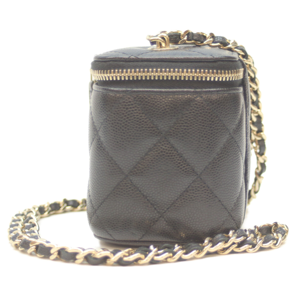 CHANEL シャネル 32番 AP2158 黒 ｷｬﾋﾞｱ G金具 ﾐﾆﾊﾞﾆﾃｨｼｮﾙﾀﾞｰ ショルダーバッグ