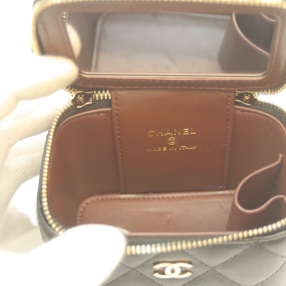 CHANEL シャネル 32番 AP2158 黒 ｷｬﾋﾞｱ G金具 ﾐﾆﾊﾞﾆﾃｨｼｮﾙﾀﾞｰ ショルダーバッグ