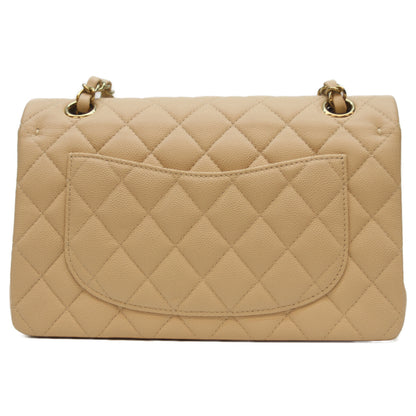 CHANEL シャネル A01113 ﾍﾞｰｼﾞｭ ｷｬﾋﾞｱ G金具 Wﾌﾗｯﾌﾟ ﾏﾄﾗｯｾ23 ショルダーバッグ