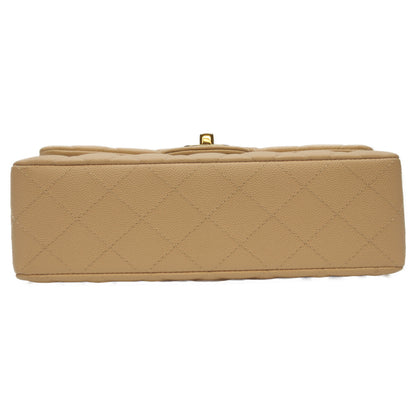 CHANEL シャネル A01113 ﾍﾞｰｼﾞｭ ｷｬﾋﾞｱ G金具 Wﾌﾗｯﾌﾟ ﾏﾄﾗｯｾ23 ショルダーバッグ