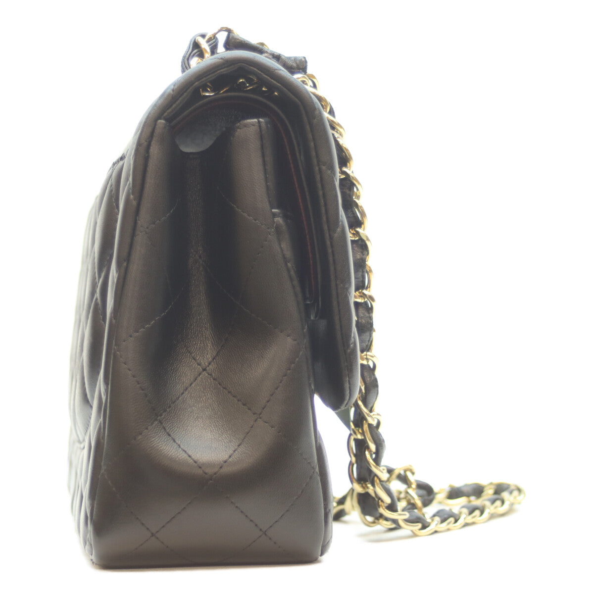 CHANEL シャネル 17番 A58600 黒 ﾗﾑ G金具 Wﾌﾗｯﾌﾟ ﾃﾞｶﾏﾄﾗｯｾ30 ショルダーバッグ