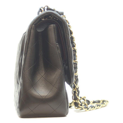 CHANEL シャネル 17番 A58600 黒 ﾗﾑ G金具 Wﾌﾗｯﾌﾟ ﾃﾞｶﾏﾄﾗｯｾ30 ショルダーバッグ