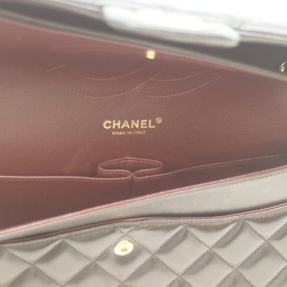 CHANEL シャネル 17番 A58600 黒 ﾗﾑ G金具 Wﾌﾗｯﾌﾟ ﾃﾞｶﾏﾄﾗｯｾ30 ショルダーバッグ