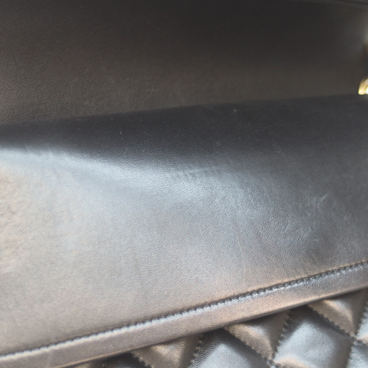 CHANEL シャネル 17番 A58600 黒 ﾗﾑ G金具 Wﾌﾗｯﾌﾟ ﾃﾞｶﾏﾄﾗｯｾ30 ショルダーバッグ