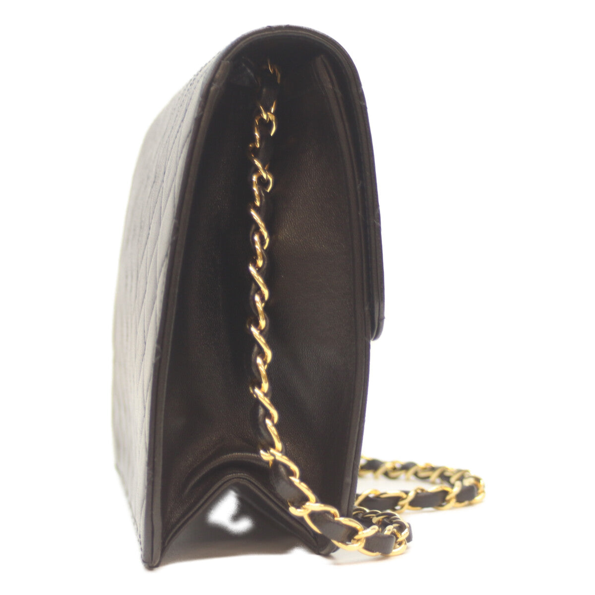 CHANEL シャネル 4番 A03570 黒 G金具 ﾌﾟｯｼｭﾛｯｸ ﾏﾄﾗｯｾ25 ｼﾝｸﾞﾙﾌﾗｯﾌﾟ ﾁｪｰﾝｼｮﾙﾀﾞｰﾊﾞｯｸﾞ ショルダーバッグ