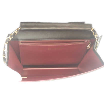 CHANEL シャネル 4番 A03570 黒 G金具 ﾌﾟｯｼｭﾛｯｸ ﾏﾄﾗｯｾ25 ｼﾝｸﾞﾙﾌﾗｯﾌﾟ ﾁｪｰﾝｼｮﾙﾀﾞｰﾊﾞｯｸﾞ ショルダーバッグ