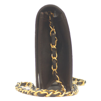 CHANEL シャネル 4番 A03568 黒 ﾗﾑ ｼﾝｸﾞﾙﾌﾙﾌﾗｯﾌﾟ G金具 ﾌﾟｯｼｭﾛｯｸ ﾏﾄﾗｯｾ23 ショルダーバッグ