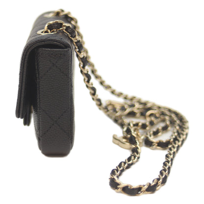 CHANEL シャネル 31番 AP1952 黒 ｷｬﾋﾞｱ G金具 ﾐﾆﾍﾞﾙﾄﾊﾞｯｸﾞ ショルダーバッグ