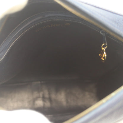 CHANEL シャネル 2番 ﾈｲﾋﾞｰ G金具 ｷｬﾋﾞｱ 外ﾎﾟｹｯﾄ ｺｺﾎﾞｰﾙ ｽｸｴｱﾁｪｰﾝｼｮﾙﾀﾞｰ ショルダーバッグ