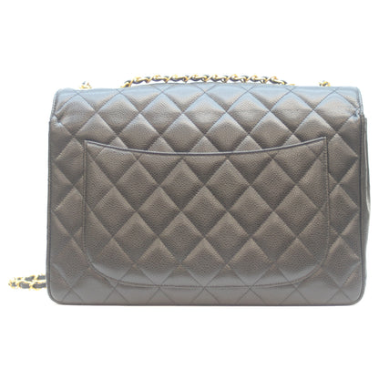 CHANEL シャネル 18番 A28600 黒 ｷｬﾋﾞｱ G金具 ﾃﾞｶﾏﾄﾗｯｾ30 ｼﾝｸﾞﾙﾌﾗｯﾌﾟ ﾁｪｰﾝｼｮﾙﾀﾞｰ ショルダーバッグ